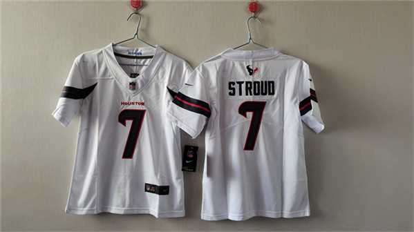 Womens Houston Texans #7 C.J. Stroud White Vapor Untouchable Limited Stitched Jersey->women nfl jersey->Women Jersey